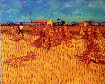 Vincent Van Gogh : Wheat Field with Sheaves